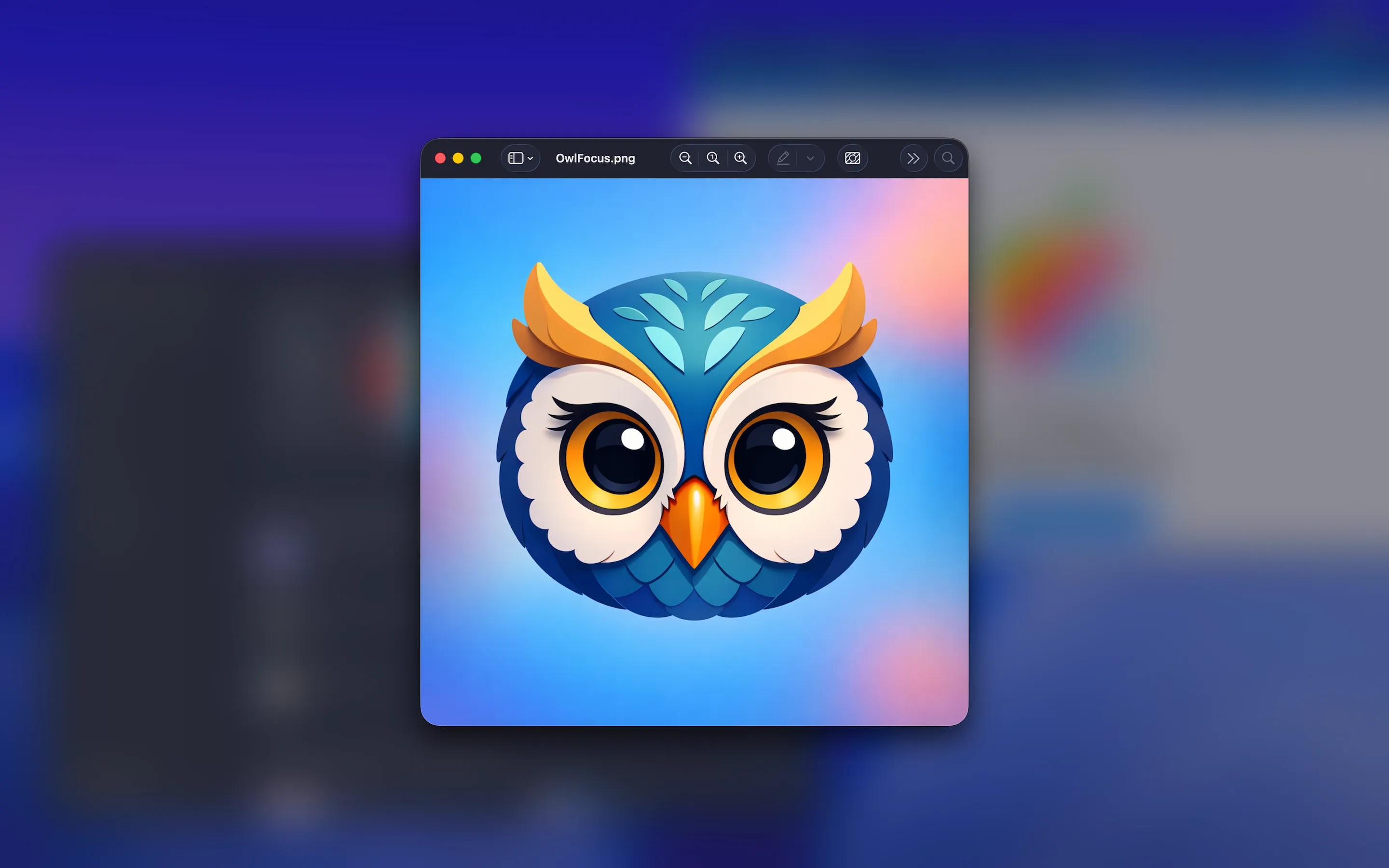 OwlFocus screenshot showing the app interface