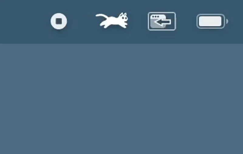 RunCat menubar app preview