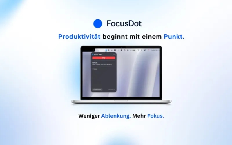 FocusDot menubar app preview