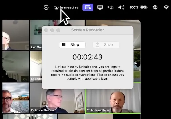 MeetingMenu screenshot showing the app interface