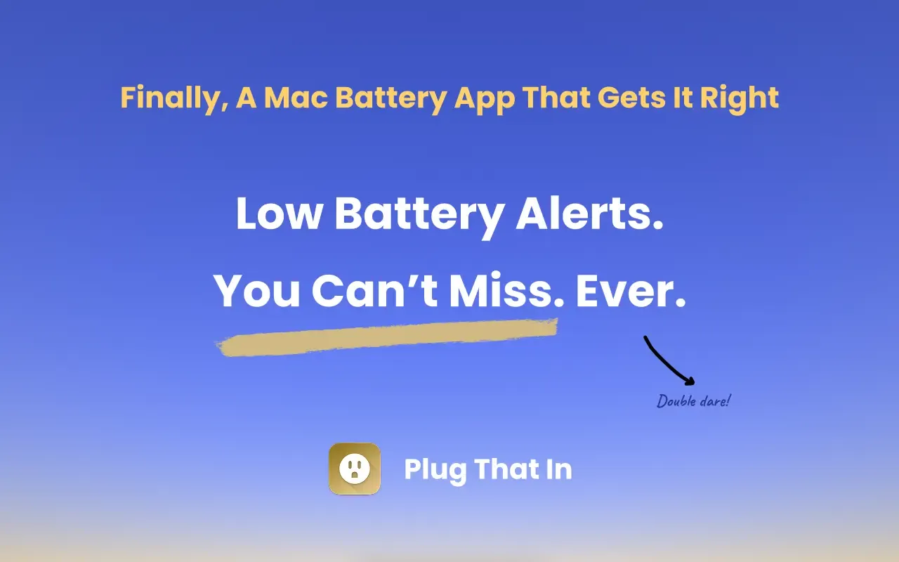 Plug That In screenshot showing the app interface
