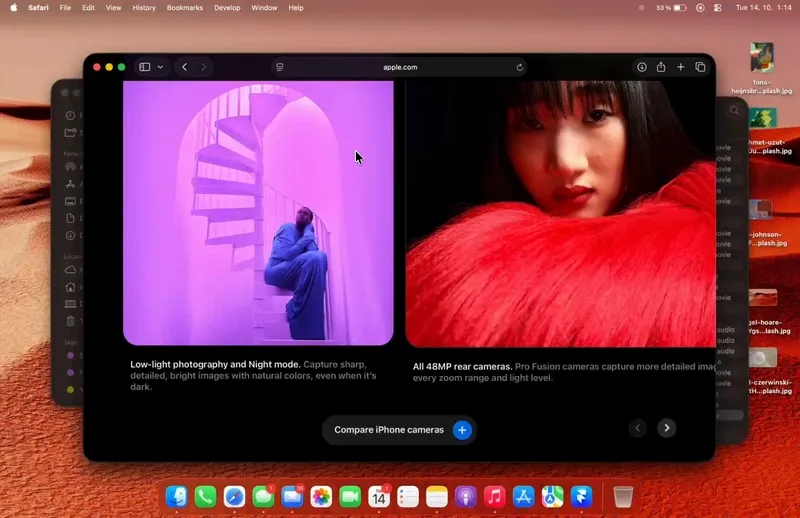 Monocle menubar app preview