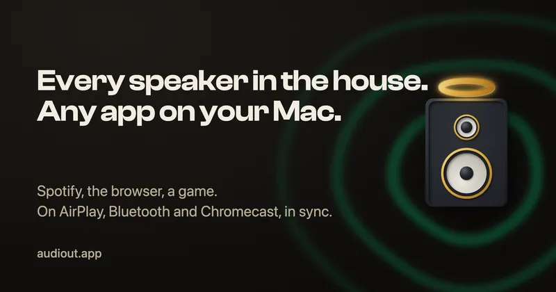 Audiout menubar app preview