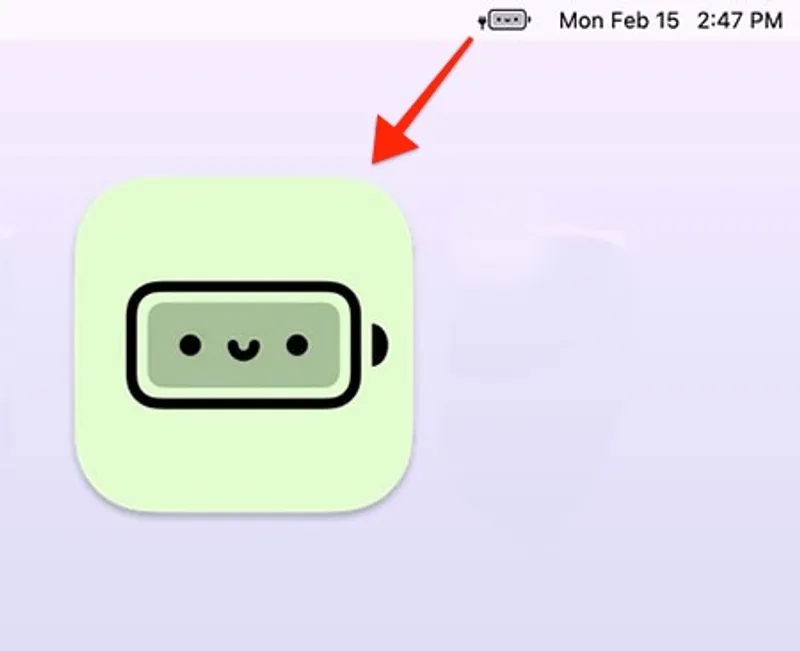 Battery Buddy menubar app preview