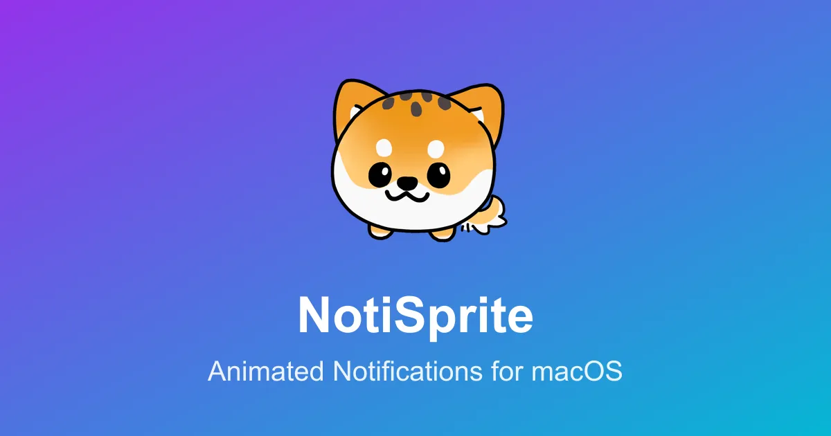 NotiSprite screenshot showing the app interface
