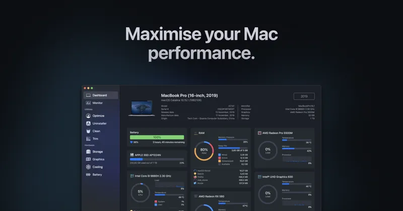 Sensei menubar app preview